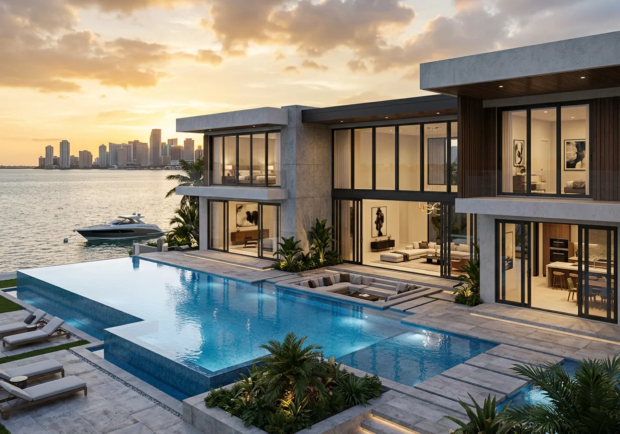 Modern Florida home with new windows and doors
